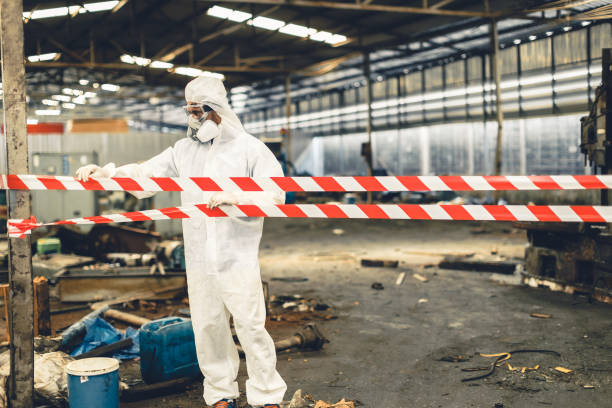 Professional Biohazard Cleanup technician working in Boulder City, NV